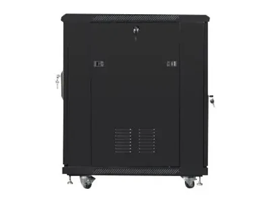 Lanberg  |  Rack cabinet 19" free-standing 15U / 600x800 (flat pack)  |  FF01-6815-12B  |  Black