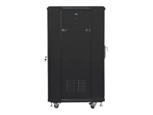 Lanberg  |  Rack skapja 19" stāvošs 22U / 600x600 (plakans iepakojums)  |  FF01-6622-12B  |  Melns
