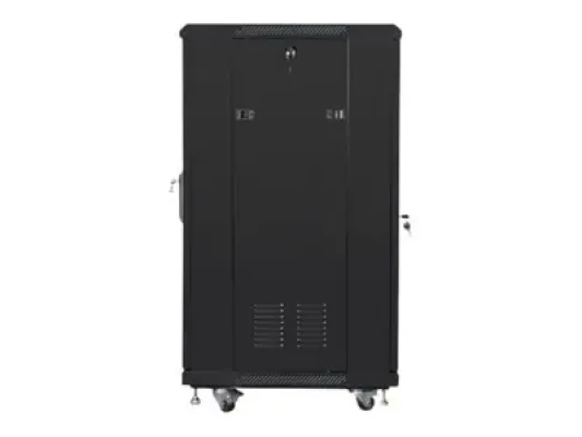 Lanberg  |  Rack skapja 19" stāvošs 22U / 600x600 (plakans iepakojums)  |  FF01-6622-12B  |  Melns