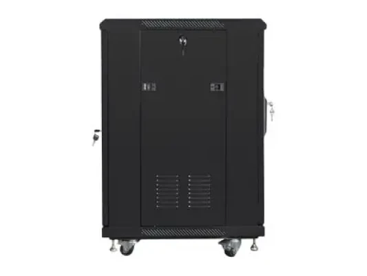 Lanberg  |  Rack cabinet 19" free-standing 15U / 600x600 (flat pack)  |  FF01-6615-12B  |  Black