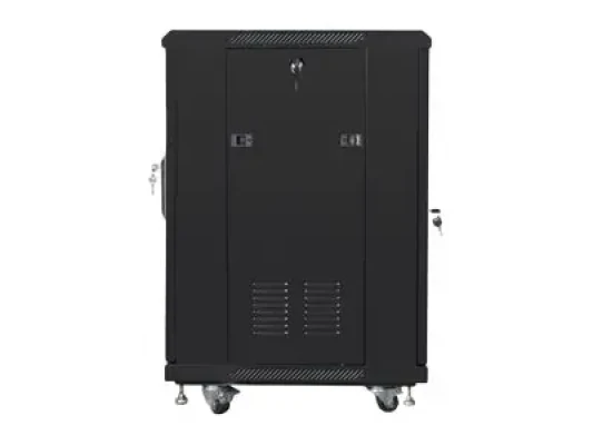 Lanberg  |  Rack cabinet 19" free-standing 15U / 600x600 (flat pack)  |  FF01-6615-12B  |  Black
