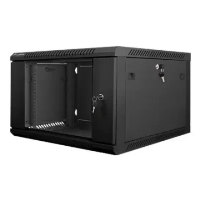 Lanberg  |  Rack skapja 19" pievienojams pie sienas 6U / 600x600 (plakanā iepakojumā)  |  WF01-6606-10B  |  Melns