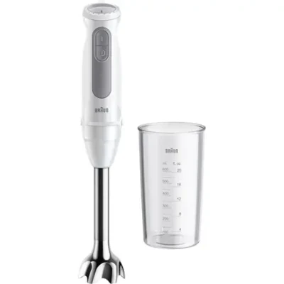 Braun  |  Rokas blenderis  |  MQ50001MWH  |  Rokas blenderis  |  1000 W  |  Ātrumu skaits 21  |  Balts