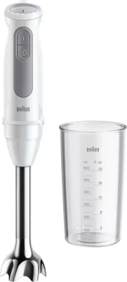 Braun  |  Rokas blenderis  |  MQ50001MWH  |  Rokas blenderis  |  1000 W  |  Ātrumu skaits 21  |  Balts