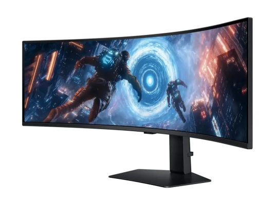 Samsung  |  LS49FG910EUXEN  |  49 "  |  VA  |  DQHD  |  32:9  |  144 Hz  |  1 ms  |  5120 x 1440 pikseļi  |  350 cd / m²  |  HDMI portu skaits 2  |  Melns
