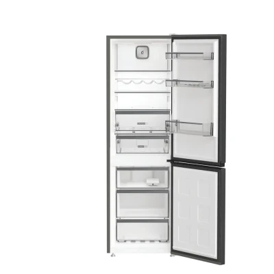 Whirlpool Refrigerator  |  WHK 26362 XBR4E  |  Energy efficiency class E  |  Free standing  |  Combi  |  Height 186.5 cm  |  No Frost system  |  Fridge net capacity 201 L  |  Freezer net capacity 106 L  |  Display  |  37 dB  |  Black