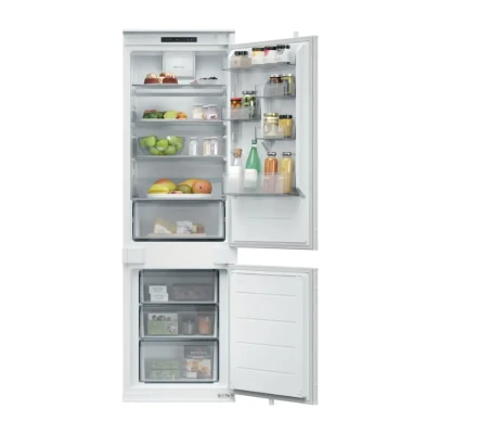 Candy Refrigerator  |  ECNBQL3518EV  |  Energy efficiency class E  |  Built-in  |  Combi  |  Height 177.3 cm  |  Fridge net capacity 194 L  |  Freezer net capacity 74 L  |  35 dB  |  White