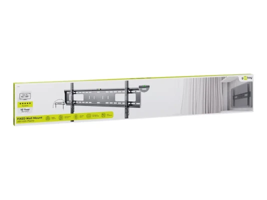 Goobay  |  Wall mount  |  TV Wall Mount Pro FIXED (XL)  |  Black