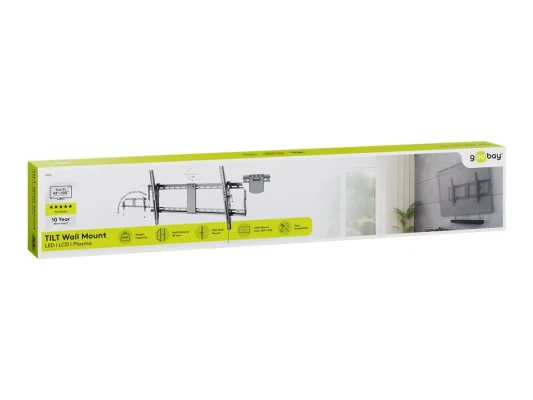 Goobay  |  Wall mount  |  TV Wall Mount Pro TILT (XL)  |  Black