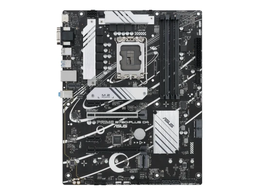 Asus  |  PRIME B760-PLUS D4  |  Processor family Intel  |  Processor socket LGA1700  |  DDR4  |  Supported hard disk drive interfaces M.2, SATA  |  Number of SATA connectors 4