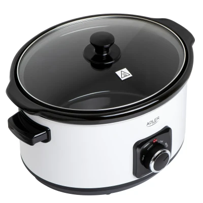 Adler  |  Slow Cooker  |  AD 6413w  |  290 W  |  5.8 L  |  Number of programs 3  |  White
