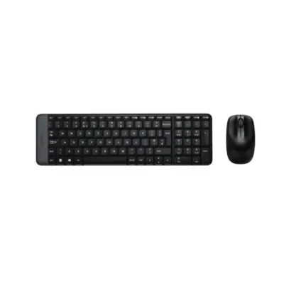 Logitech  |  Combo Wireless Keyboard and Mouse  |  MK220  |  Keyboard and Mouse  |  Wireless  |  Mouse included  |  US  |  Black  |  N / A