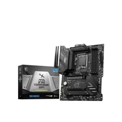 MSI  |  MAG B760 TOMAHAWK WIFI  |  Processor family Intel  |  Processor socket LGA1700  |  DDR5  |  Supported hard disk drive interfaces SATA, M.2  |  Number of SATA connectors 4
