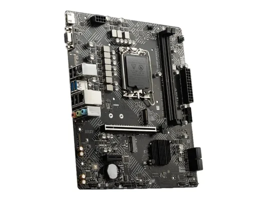 MSI  |  PRO H610M-G  |  Processor family Intel  |  Processor socket LGA1700  |  DDR5  |  Supported hard disk drive interfaces SATA, M.2  |  Number of SATA connectors 4