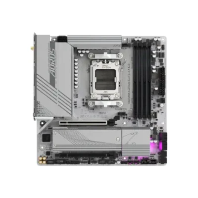 Gigabyte  |  B650M A ELITE AX ICE  |  Семейство процессоров AMD  |  Разъем процессора AM5  |  DDR5  |  Поддерживаемые интерфейсы жестких дисков SATA, M.2  |  Количество SATA разъемов 4