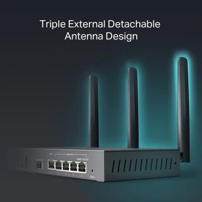 SafeStream Gigabit Multi-WAN VPN маршрутизатор  |  ER706W  |  802.1q  |  Порты Ethernet LAN (RJ-45) 1× Gigabit SFP WAN Порт, 1× Gigabit RJ45 WAN Порт, 2× Gigabit RJ45 LAN Порты 2× Gigabit WAN / LAN RJ45 Порты  |  Поддержка Mesh Да  |  MU-MiMO Да  |  3G / 