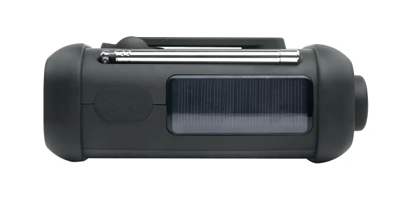 Muse  |  Portable Solar Radio with Crank and Flashlight  |  MH-08 MB  |  AUX in  |  Bluetooth  |  FM radio