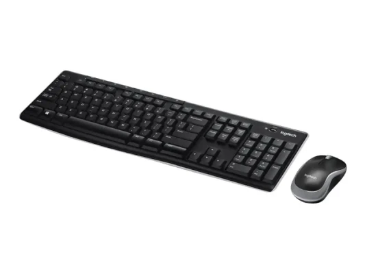 Logitech MK270  |  Keyboard and Mouse Set  |  Wireless  |  US  |  Black