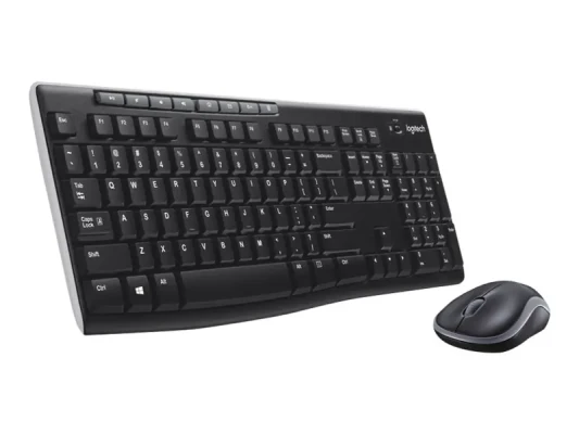 Logitech MK270  |  Keyboard and Mouse Set  |  Wireless  |  US  |  Black