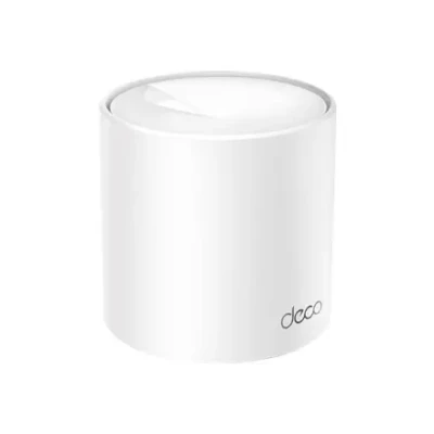 AX1500 Whole Home Mesh Wi-Fi 6 System  |  Deco X10 (1-pack)  |  802.11ax  |  1201 Mbit / s  |  Ethernet LAN (RJ-45) ports 1  |  Mesh Support Yes  |  MU-MiMO Yes  |  No mobile broadband  |  Antenna type Internal