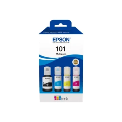 Epson Ink Consumables 4-colour  |  101 EcoTank  |  Ink Bottle  |  Multipack