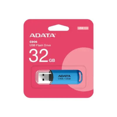 ADATA  |  USB Flash Drive  |  C906  |  32 GB  |  USB 2.0  |  Blue