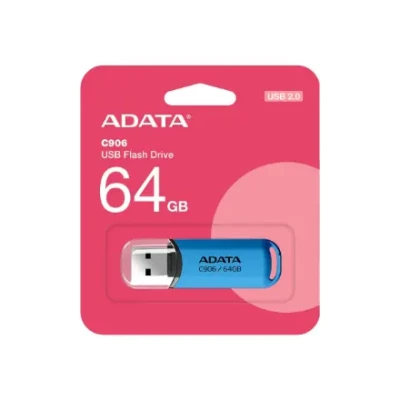 ADATA  |  USB флеш-накопитель  |  C906  |  64 ГБ  |  USB 2.0  |  Синий