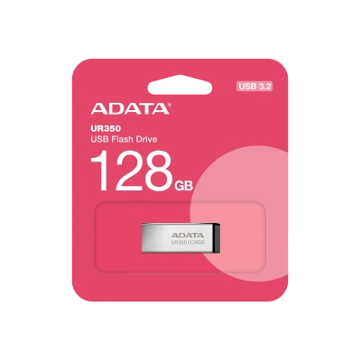 ADATA  |  USB Flash Drive  |  UR350  |  128 GB  |  USB 3.2 Gen1  |  Black