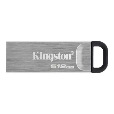 Kingston  |  USB Flash Drive  |  DataTraveler Kyson  |  512 GB  |  Type-A USB 3.2 Gen 1  |  Silver