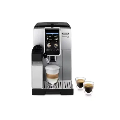 Delonghi  |  Coffee Maker  |  Dinamica Plus ECAM380.85.SB  |  Pump pressure 15 bar  |  Built-in milk frother  |  Automatic  |  1450 W  |  Stainless Steel / Black
