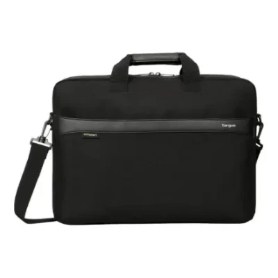 Targus  |  TBS576GL  |  GeoLite EcoSmart Essential Laptop Case  |  Fits up to size 13-14 "  |  Slipcase  |  Black  |  Shoulder strap