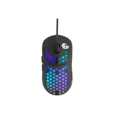 Gembird  |  USB Игровая мышь с RGB подсветкой  |  MUSG-RAGNAR-RX400  |  Проводная  |  Игровая мышь  |  Черный
