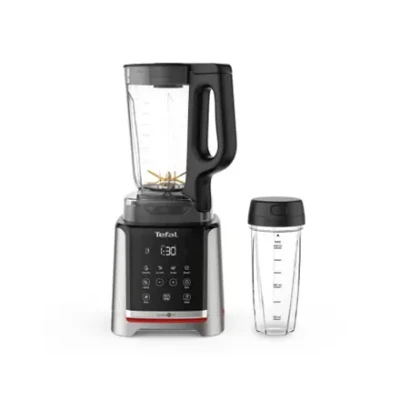 TEFAL  |  Блендер  |  Infiny Mix+ BL91HD31  |  Настольный  |  1600 Вт  |  Материал емкости Tritan  |  Объем емкости 2.6 Л  |  Ломка льда  |  Нержавеющая сталь / Черный