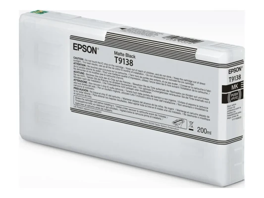 Epson C13T91380N  |  Epson T9138 - matte black - original - ink cartridge  |  Epson UltraChrome HDX Ink  |  Matte black