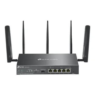 Omada 4G+ Cat6 AX3000 Gigabit VPN роутер  |  ER706W-4G  |  802.1q  |  10 / 100 / 1000 Mbit / s  |  Поддержка Mesh Да  |  MU-MiMO Да  |  Тип антенны Съемный  |  60 месяцев