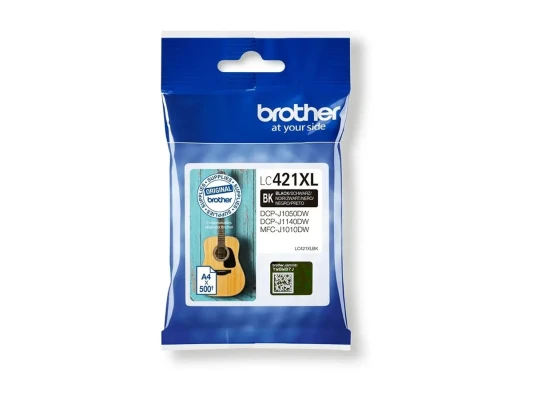 Brother Brother LC  |  LC421XLBK  |  Brother LC421XLBK - Высокий выход - черный - оригинал - картридж с чернилами  |  Картридж с чернилами  |  Черный