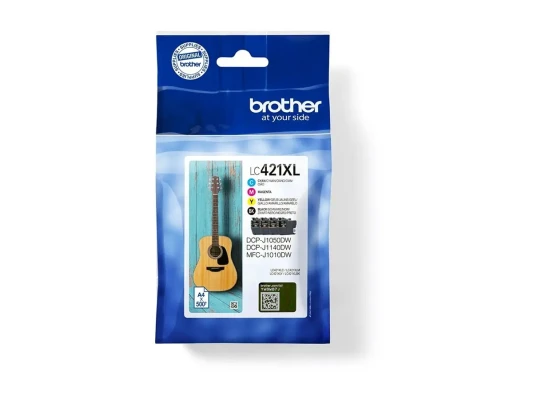 Brother Brother LC  |  LC421XLVAL  |  Brother LC421XL - 4-pack - XL - black, yellow, cyan, magenta - original - ink cartridge  |  Ink cartridge  |  Black, yellow, cyan, magenta