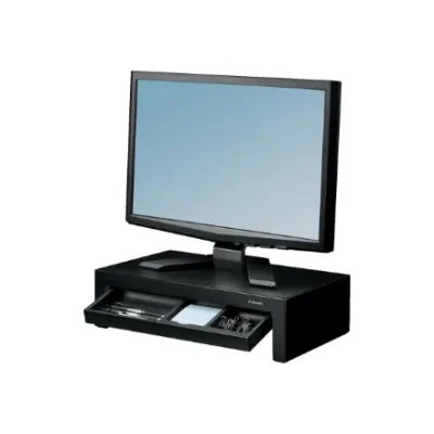 Fellowes  |  Designer Suites Monitor Riser  |  Height adjustment  |  Black