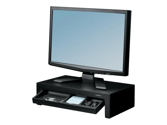 Fellowes  |  Designer Suites Monitor Riser  |  Height adjustment  |  Black