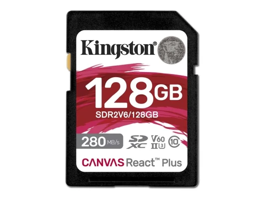 Kingston  |  UHS-II Video ātruma klase (V60)  |  128 GB  |  SD  |  Flash atmiņas klase Class 10, UHS-II, U3, V60