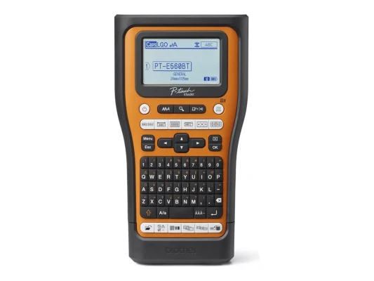 Brother PT-E560BTVP  |  Термальный  |  Принтер этикеток  |  Максимальный размер бумаги ISO A-другой  |  Оранжевый  /  Черный