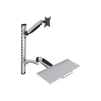 Digitus  |  Wall mount  |  Workstation  |  Adjustable Height, Tilt, Swivel  |  27 "  |  Maximum weight (capacity) 6 kg  |  Silver