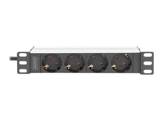 10” Socket Strip with Aluminum Profile, 4-way safety sockets  |  DN-95418