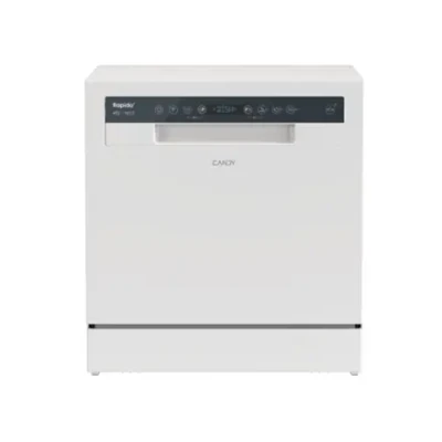Dishwasher  |  CP 8F9FFW  |  Free-standing  |  Width 55 cm  |  Number of place settings 8  |  Number of programs 8  |  Energy efficiency class F  |  Display  |  White