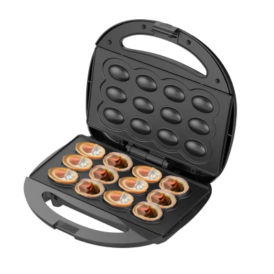 Adler Nut Cookie Maker  |  AD 3071  |  750 W  |  Number of pastry 12  |  Nuts  |  Black