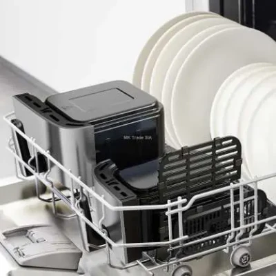 TEFAL  |  Karstā gaisa fritieris  |  EY905D10  |  5.2+3.1 L  |  Nerūsējošais tērauds / Melns