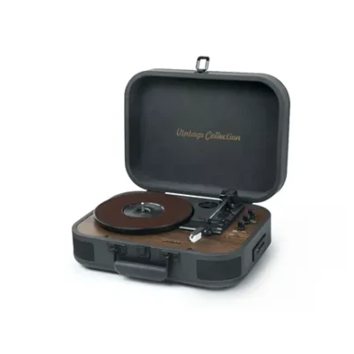 Muse Turntable Stereo System with Bluetooth Out  |  MT-207 DGB  |  2x5 W  |  Bluetooth  |  Black / Brown
