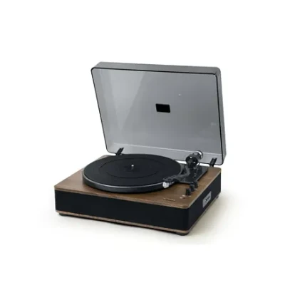 Muse Turntable Stereo System with Bluetooth Out  |  MT-107 BTO  |  2x5 W  |  Bluetooth  |  Black / Brown