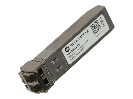 MikroTik SFP28 Module  |  XS+85LC01D  |  Dual LC UPC  |  10000 / 25000 Mbit / s  |  Maximum transfer distance 100 m