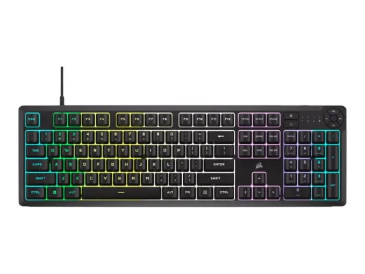 Corsair K55 CORE RGB  |  Gaming keyboard  |  Wired  |  NA  |  Black  |  USB 2.0 Type-A